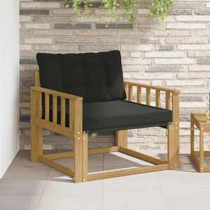 Imagine vidaXL Set de canapele de exterior Lemn solid de Acacia și Textilene