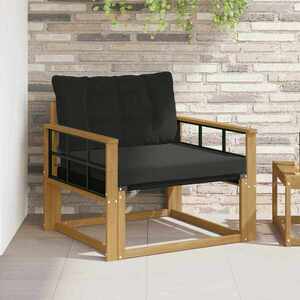 Imagine vidaXL Set de canapele de exterior Lemn solid de Acacia și Textilene