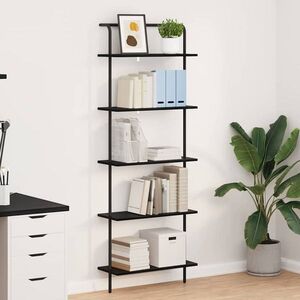 Imagine vidaXL Raft pentru cărți 5 niveluri 60 x 24 x 168 cm Lemn prelucrat