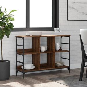 Imagine vidaXL Servantă, stejar maro, 102x32x73, 5 cm, lemn prelucrat