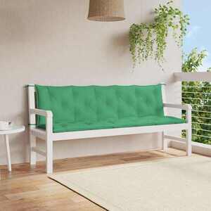 Imagine vidaXL Pernă bancă de grădină, verde, 180x(50+50)x7cm, material oxford