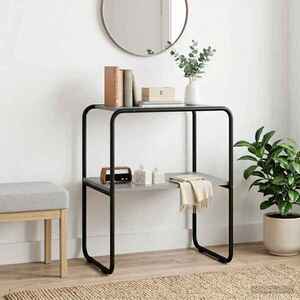 Imagine vidaXL Masă de consolă Sonoma gri 60 x 42, 5 x 70 cm Lemn prelucrat