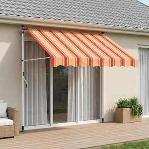 Imagine vidaXL Copertină retractabilă manuală Multicolour 300 x 115 x 300 cm