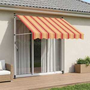 Imagine vidaXL Copertină retractabilă manuală Multicolour 400 x 115 x 300 cm
