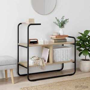Imagine vidaXL Masă de consolă Stejar Sonoma 80 x 35 x 75 cm Lemn prelucrat