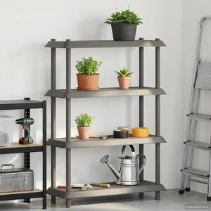 Imagine vidaXL Unitate de rafturi 4 niveluri 100 x 40 x 136, 5 cm PP