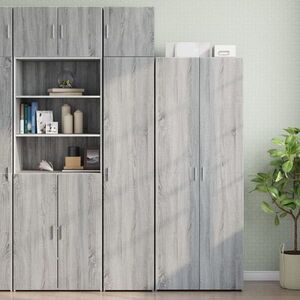 Imagine vidaXL Dulap depozitare slim sonoma gri 40x42, 5x225 cm lemn prelucrat