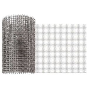Imagine vidaXL Ecran din plasă 20 x 500 cm 3 Mesh Oțel Inoxidabil 201 Argintiu