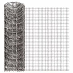 Imagine vidaXL Ecran din plasă 40 x 200 cm 3 Mesh Oțel Inoxidabil 201 Argintiu