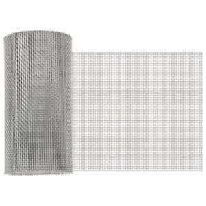 Imagine vidaXL Ecran din plasă 20 x 500 cm 8 Mesh Oțel Inoxidabil 201 Argintiu