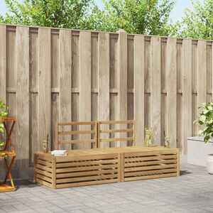 Imagine vidaXL Set de canapele de exterior 3 Bucată Alb 182, 5 x 63 x 73 cm
