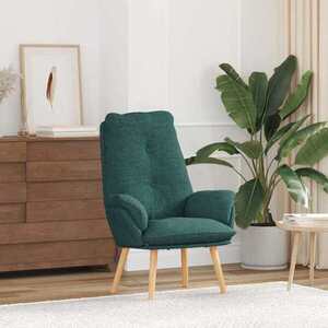 Imagine vidaXL fotoliu Verde închis 69 x 74 x 93 cm Țesătură și Plywood