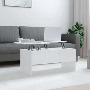 Imagine vidaXL Măsuță de cafea alb extralucios 102x50, 5x46, 5 cm lemn prelucrat
