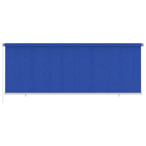 Imagine vidaXL Jaluzea rulantă de exterior 405 (l) x 140 (î) cm, albastru, HDPE