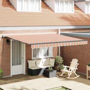 Imagine vidaXL Copertină retractabilă Multicolour 400 × 350 cm