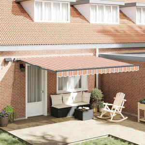 Imagine vidaXL Copertină retractabilă Multicolour 400 × 350 cm