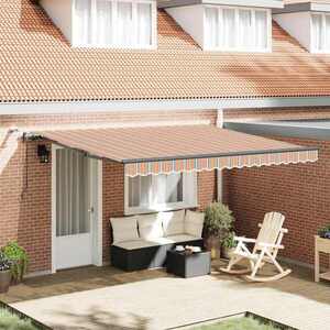 Imagine vidaXL Copertină retractabilă Multicolour 400 × 350 cm Poliester