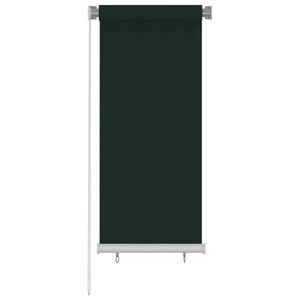 Imagine vidaXL Jaluzea tip rulou de exterior, 65 (l) x 140 (î) cm, verde închis, HDPE