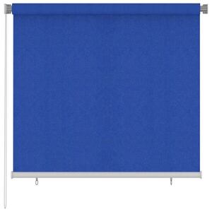 Imagine vidaXL Jaluzea rulantă de exterior 165 (l) x 140 (î) cm, albastru, HDPE