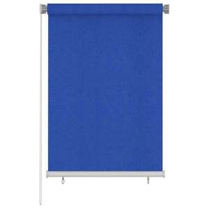Imagine vidaXL Jaluzea rulantă de exterior 105 (l) x 140 (î) cm, albastru, HDPE