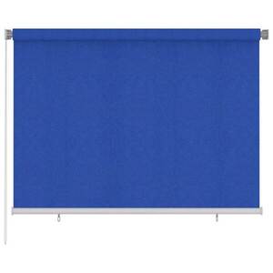 Imagine vidaXL Jaluzea rulantă de exterior 205 (l) x 140 (î) cm, albastru, HDPE