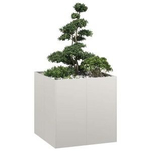 Imagine vidaXL Jardinieră 80x80x80 cm oțel inoxidabil