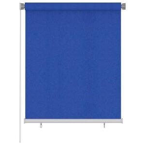 Imagine vidaXL Jaluzea rulantă de exterior 125 (l) x 140 (î) cm, albastru, HDPE