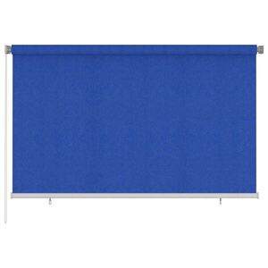Imagine vidaXL Jaluzea rulantă de exterior 245 (l) x 140 (î) cm, albastru, HDPE
