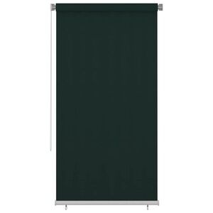Imagine vidaXL Jaluzea tip rulou de exterior 125 (l) x 230 (î) cm, verde închis, HDPE