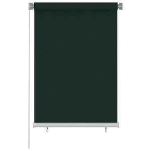 Imagine vidaXL Jaluzea tip rulou de exterior, 105 (l) x 140 (î) cm, verde închis, HDPE