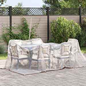 Imagine vidaXL Prelată Transparent 5 × 3, 5 m PE