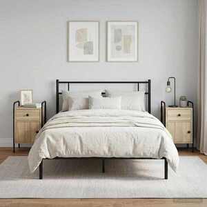 Imagine vidaXL Dulap de noapte 2 buc. Stejar Sonoma 35 x 36, 5 x 61 cm