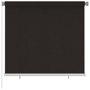 Imagine vidaXL Jaluzea tip rulou de exterior 165 (l) x 140 (î) cm, maro, HDPE
