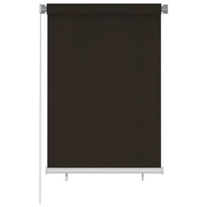 Imagine vidaXL Jaluzea tip rulou de exterior, maro, 105 (l) x 140 (î) cm, HDPE