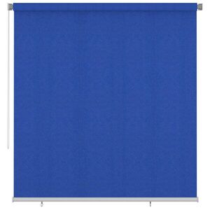 Imagine vidaXL Jaluzea rulantă de exterior 225 (l) x 230 (î) cm, albastru, HDPE