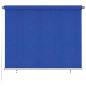 Imagine vidaXL Jaluzea rulantă de exterior 185 (l) x 140 (î) cm, albastru, HDPE