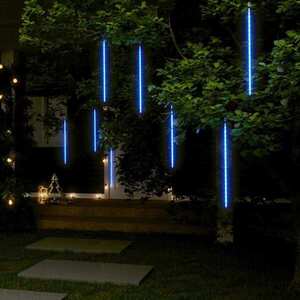 Imagine vidaXL Lumini de meteoriți 8 buc. albastru 50 cm 288 LED-uri int./ext.