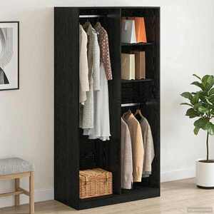 Imagine vidaXL Dulap Stejar negru 100 x 50 x 200 cm Lemn prelucrat