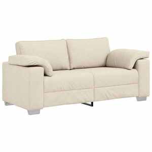 Imagine vidaXL Canapea cu 2 locuri Bej 180 cm Material textil din in