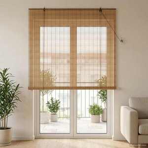 Imagine vidaXL Rulou textil Maro 130 x 220 cm Bambus
