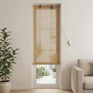 Imagine vidaXL Rulou textil Maro 50 x 220 cm Bambus