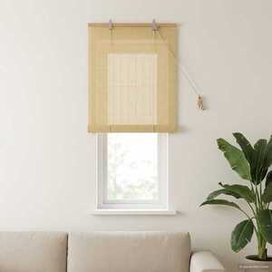 Imagine vidaXL Rulou textil natural 50 x 160 cm Bambus