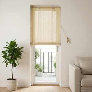Imagine vidaXL Rulou textil natural 50 x 220 cm Bambus
