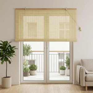 Imagine vidaXL Rulou textil natural 160 x 220 cm Bambus