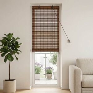 Imagine vidaXL Rulou textil Maro 70 x 220 cm Bambus