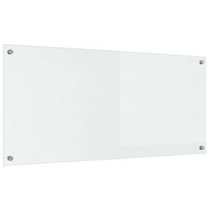 Imagine vidaXL Panou de bucătărie Transparent 110 x 50 cm sticlă securizată