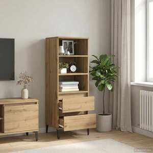 Imagine vidaXL Bufet Stejar Artizanal 40 x 36 x 110 cm Lemn prelucrat