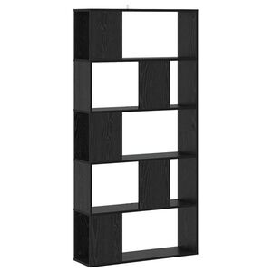 Imagine vidaXL Bibliotecă Stejar negru 80, 5 x 23, 5 x 162, 5 cm PB