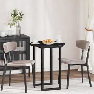 Imagine vidaXL Placă de masă Ø 60 x 1, 5 cm Rotund Lemn prelucrat Negru