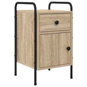 Imagine vidaXL Dulap de noapte Stejar Sonoma 35 x 36, 5 x 61 cm Lemn prelucrat